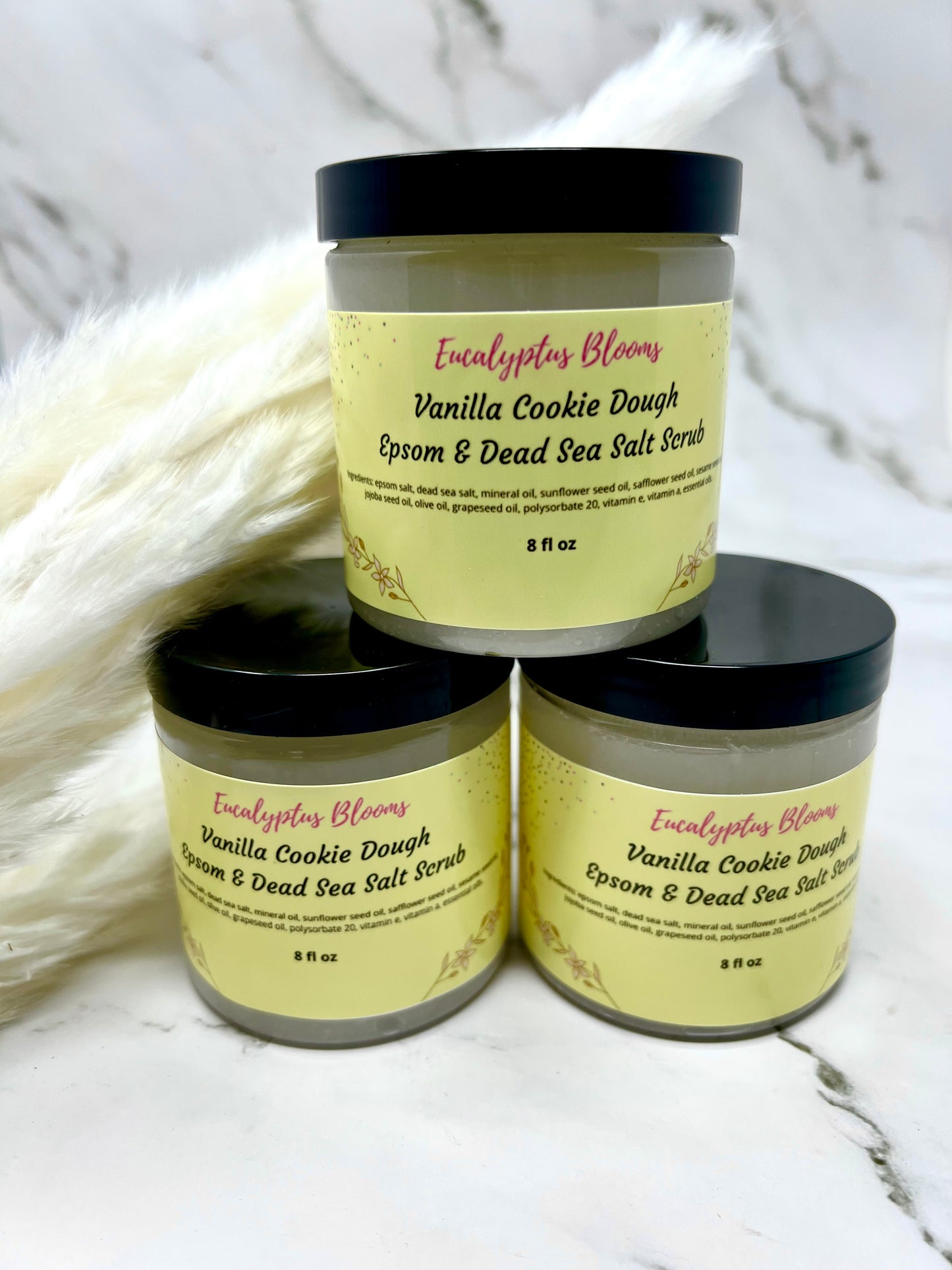 Vanilla cookie dough salt scrub