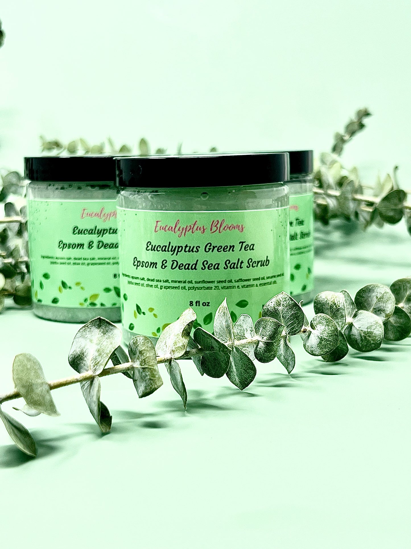 Eucalyptus Green Tea Salt Scrub