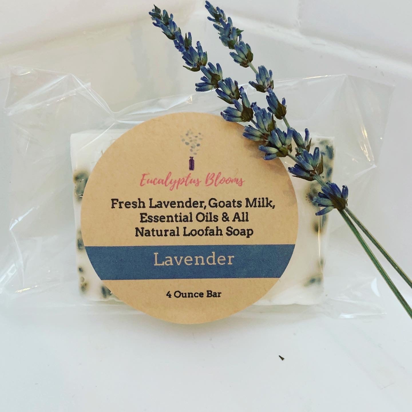 Lavender Loofah Bar Soap 3 Pack
